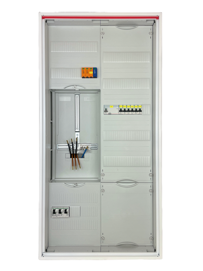Typ 26.1 | ABB Striebel & John Zählerschrank verdrahtet | SLS | ÜSS | 1x FI | 6x B16