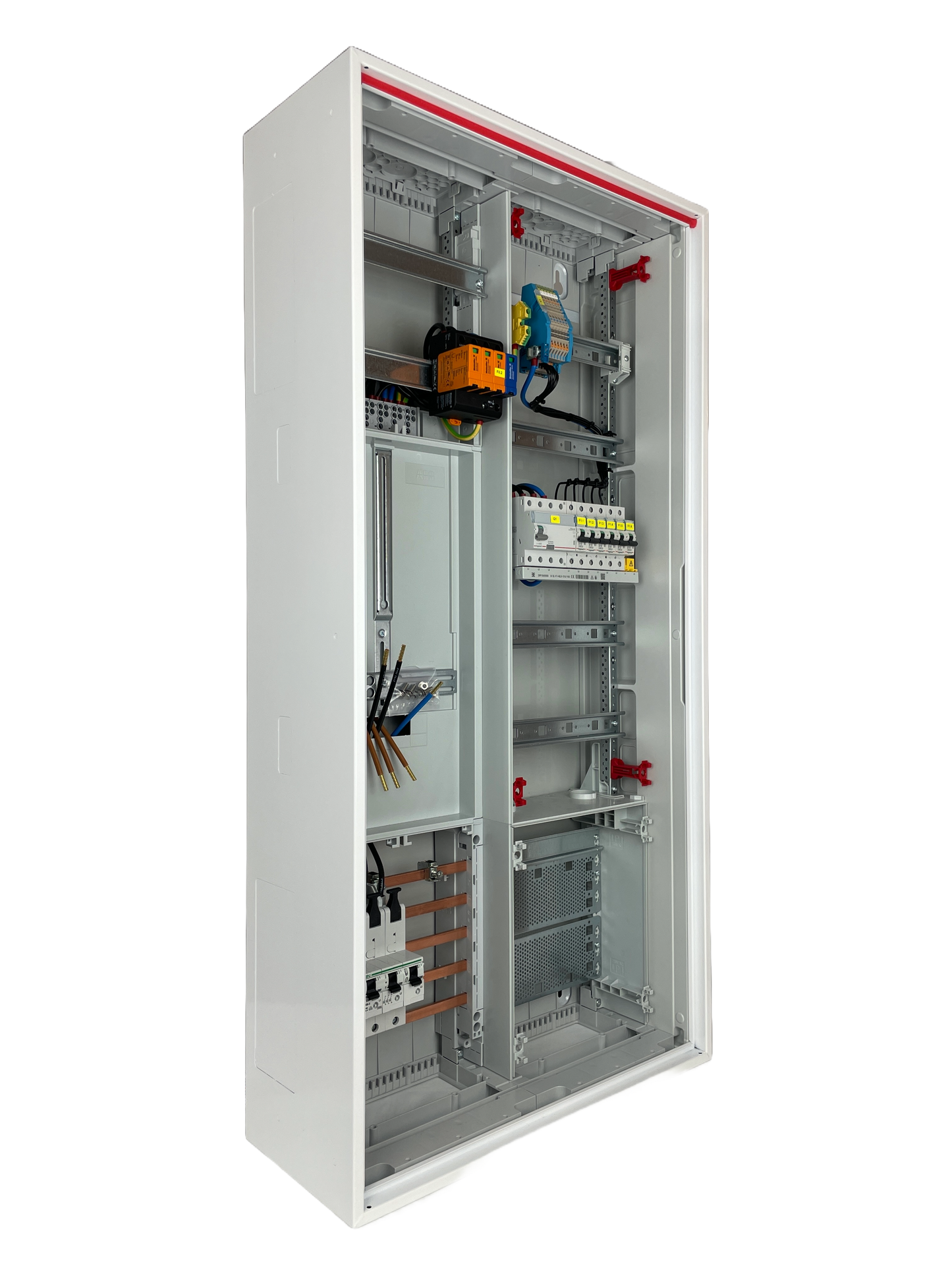 Typ 26.1 | ABB Striebel & John Zählerschrank verdrahtet | SLS | ÜSS | 1x FI | 6x B16
