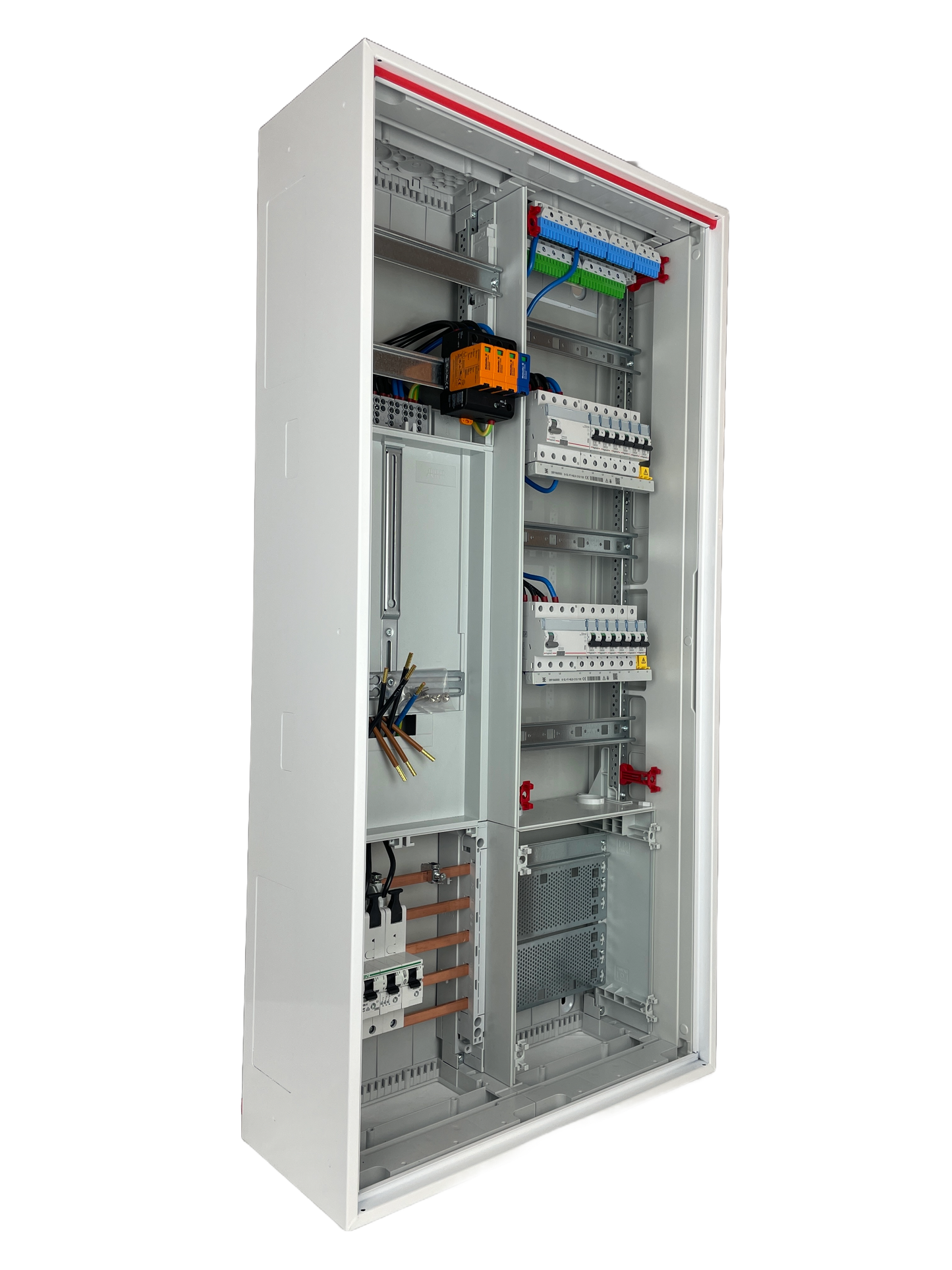 Typ 27.2 | ABB Striebel & John Zählerschrank verdrahtet | SLS | ÜSS | 2x FI | 12x B16