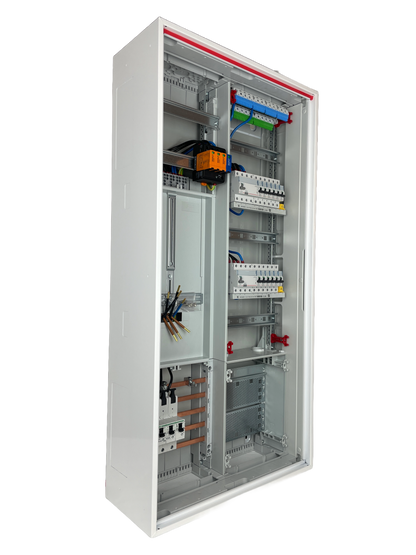 Typ 27.2 | ABB Striebel & John Zählerschrank verdrahtet | SLS | ÜSS | 2x FI | 12x B16