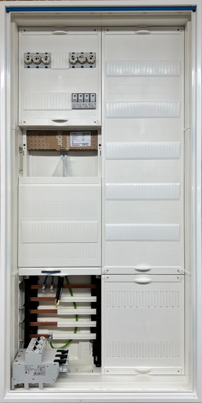 Typ 38 | Hager Zählerschrank für Photovoltaik / PV | SLS | ÜSS | 2xD0-Abgang